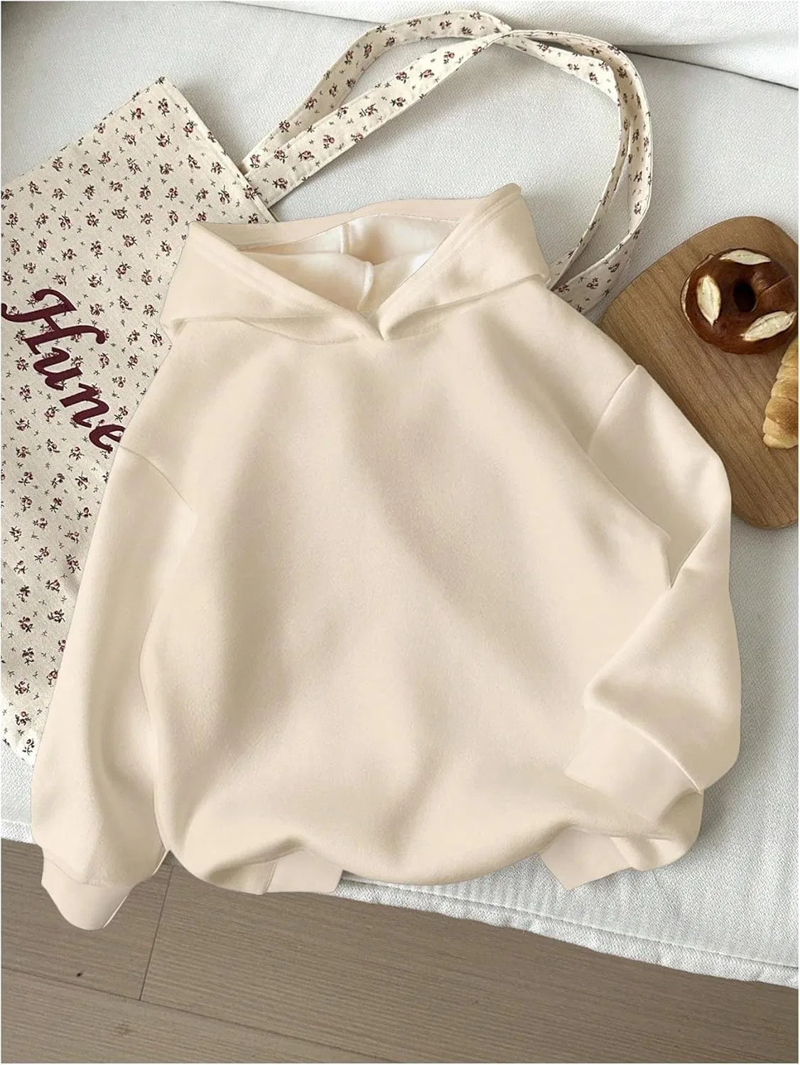 Детская толстовка с принтом COZYEASE, Star Beige — фото 3