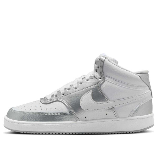 Кроссовки court vision mid 'silver grey' Nike, серый