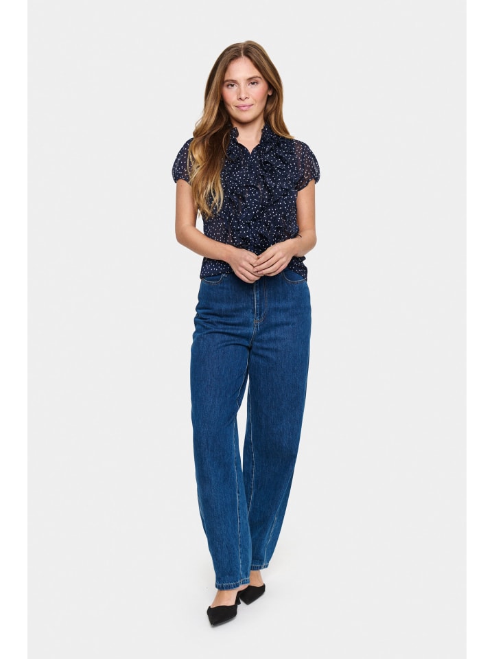 

Рубашка с длинными рукавами LiljaSZ, прямого кроя, цвета Baritone Ice Mini Hearts SAINT TROPEZ