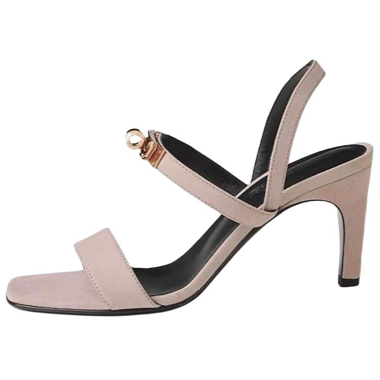HERMES Сандалии Glamour One Strap 7,5 см, женские, розовые