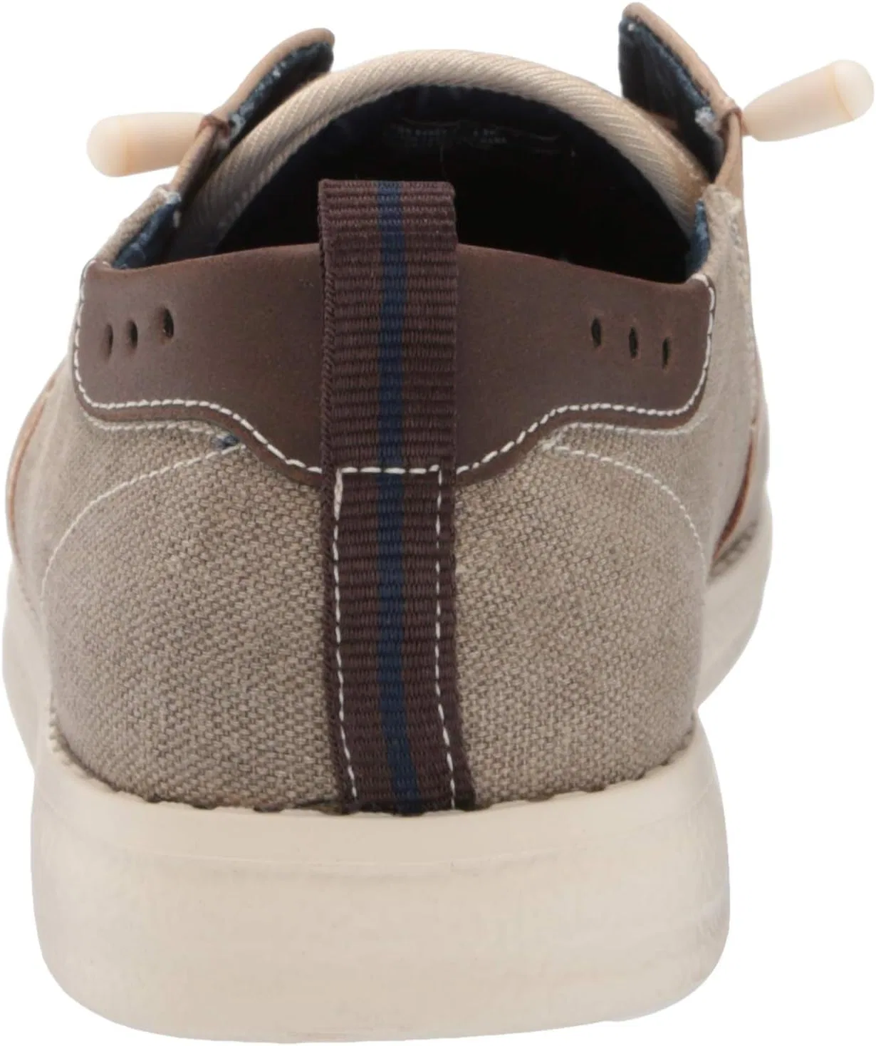 Мужские лоферы Nunn Bush Brewski Moc Toe Slip-On из парусиновой вязки с эластичным шнурком, 2-Stone — фото 3