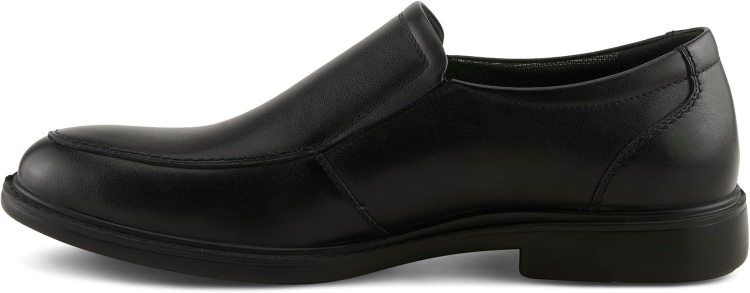 Мужские лоферы на шнуровке Spring Step CARDON - классические кожаные туфли с каблуком и удобной стелькой, черный — фото 3