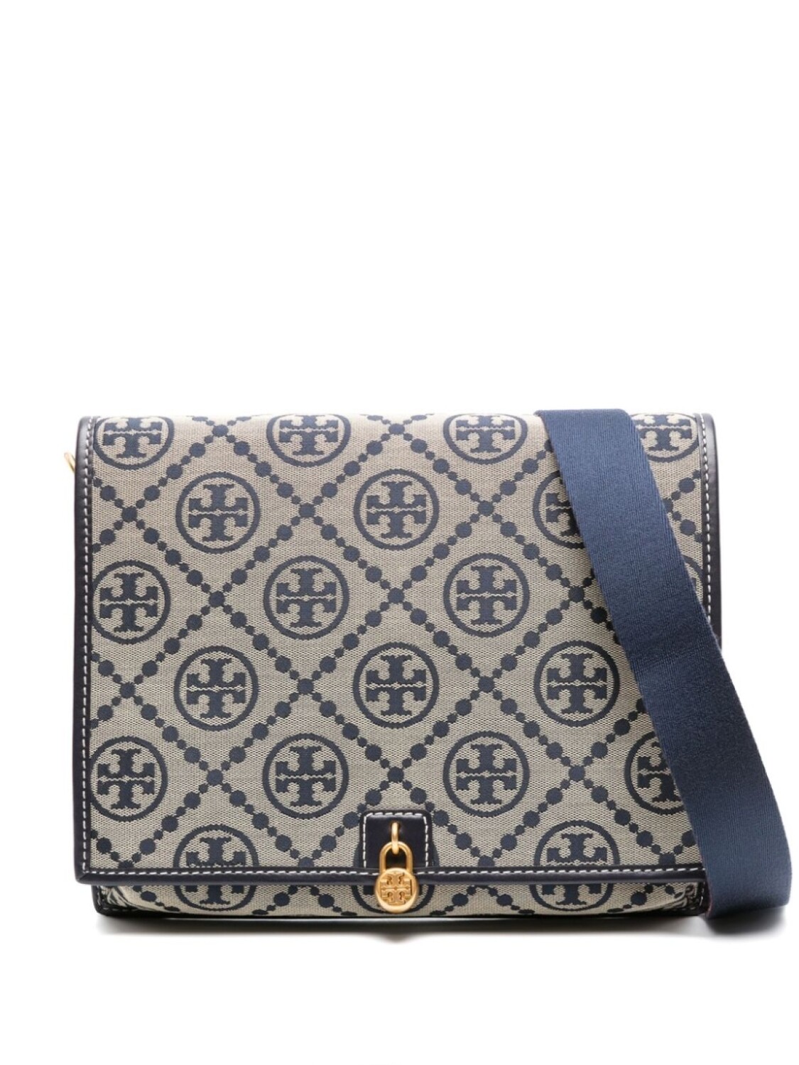 

Tory Burch жаккардовая сумка через плечо с монограммой, синий