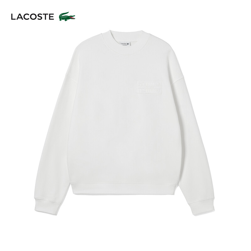 

Лонгслив Lacoste с круглым вырезом, белый