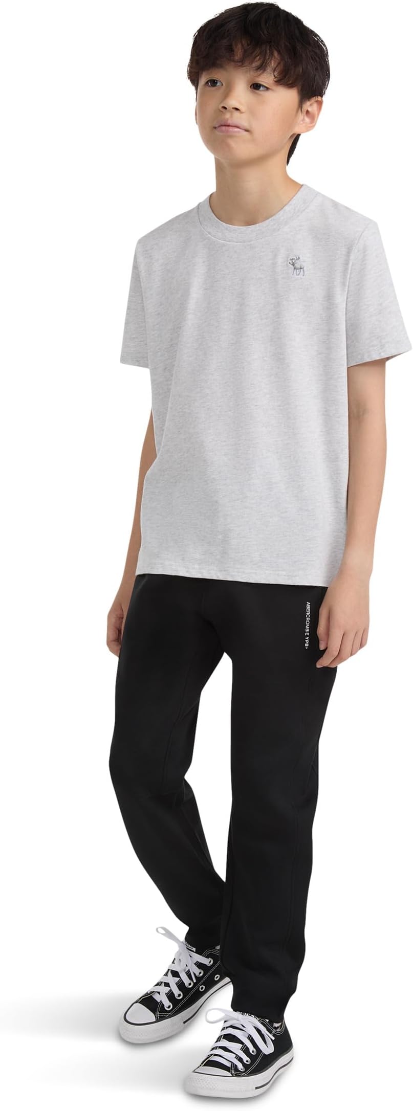 Брюки abercrombie kids Neoknit Slim Joggers, цвет Black Beauty(beautiful Black) — фото 4