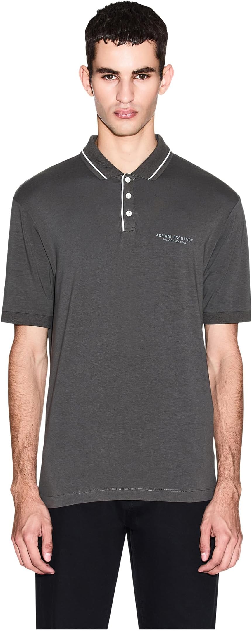 

Мужская рубашка-поло с логотипом Milano/New York Armani Exchange, Sage