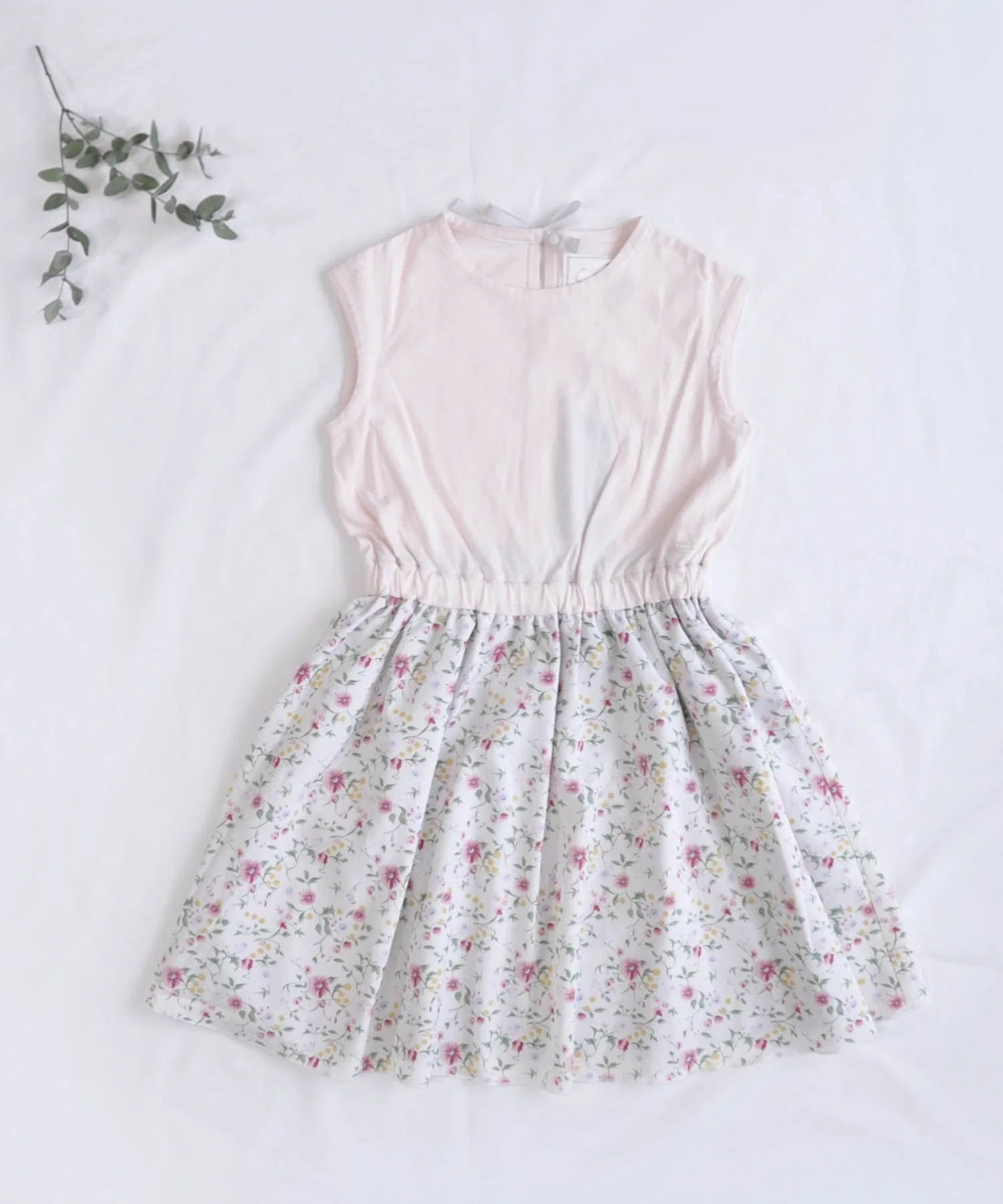 Детское платье с оборками coto cotte розовое
