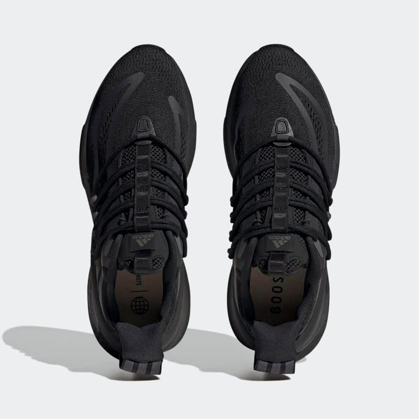 Мужские кроссовки для бега Adidas Alphaboost Knit Performance, черный/серый — фото 3