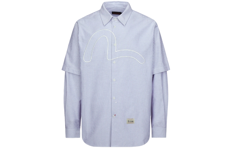 

Футболка мужская темно-синяя в полоску EVISU