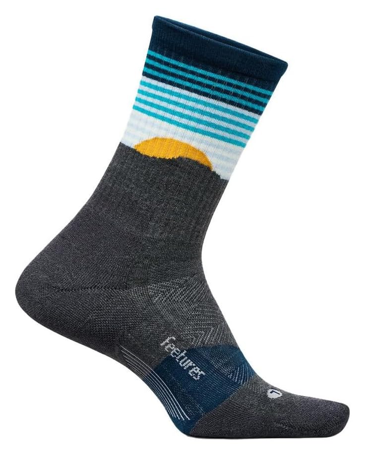 

Носки Feetures Trail Max Cushion Mini Crew, цвет Table Rock Gray