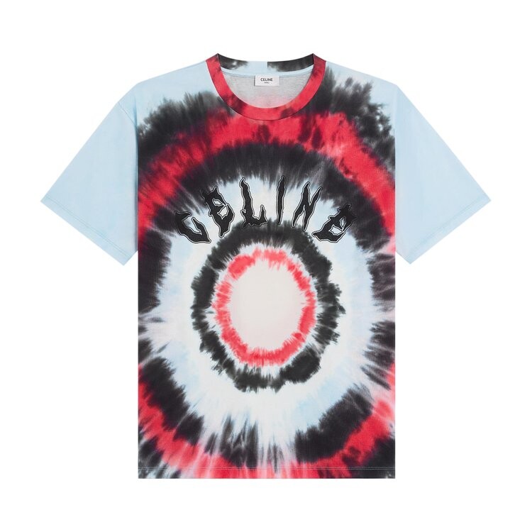 

Футболка CELINE Loose Tie-Dye T-Shirt, разноцветный