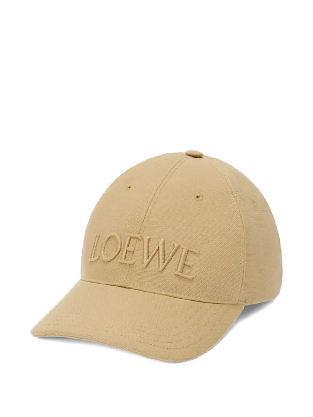 

Бейсболка с вышитым логотипом LOEWE, бежевый