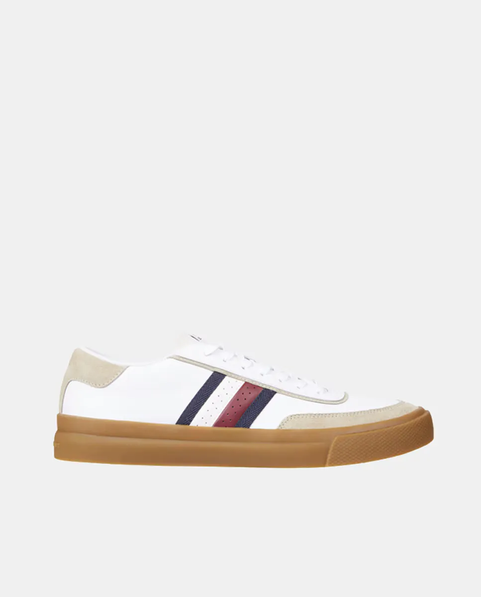 

Низкие кожаные мужские кроссовки в форме шлема Tommy Hilfiger, белый