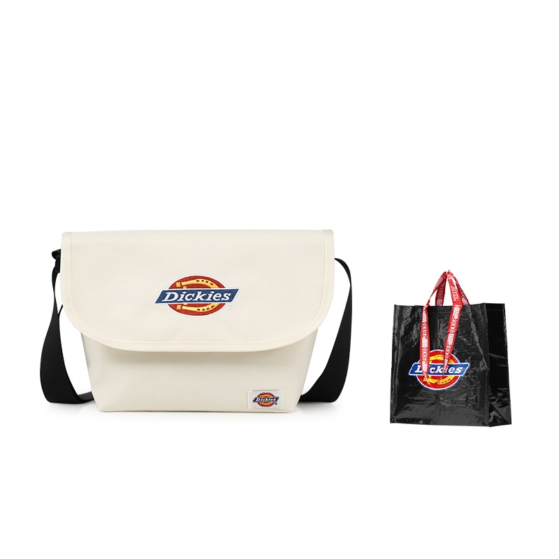 

Dickies Полиэстеровый мессенджер через плечо унисекс черный хаки экрю серый белый, Ecru DK-C035[Shopping Bag]