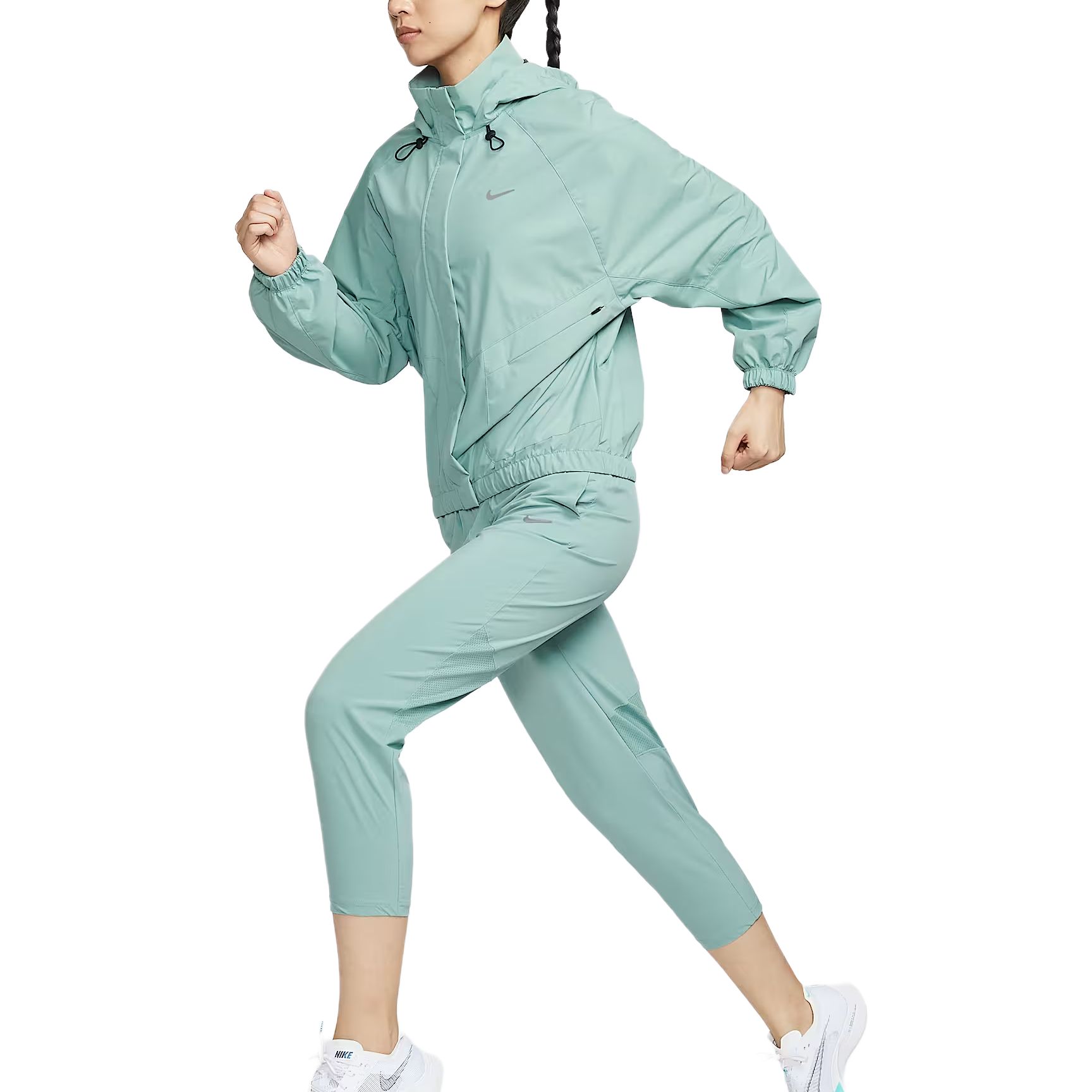 Nike Женская куртка Storm FIT Swift, Cannoneer Gray/Black/Reflective Silver — фото 4