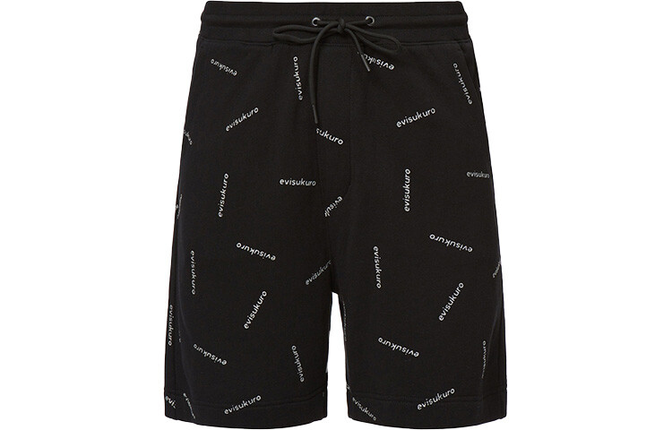 

Повседневные шорты мужские черные Evisu, черный