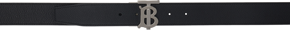

Ремень TB из черной кожи, двусторонний Burberry