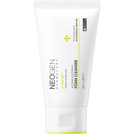 

DERMALOGY by NEOGENLAB A-Clear Soothing Foam Cleanser 3,38 унции 100 мл - Очищающая пенка от закупоренных пор и кожного сала для кожи, склонной к акне, с салициловой кислотой, чайным деревом и центеллой азиатской - корейский уход за кожей