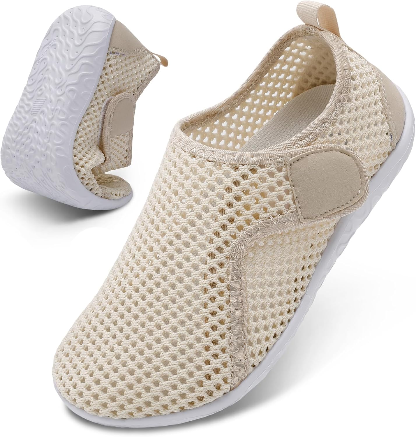 

Водные тапочки XIHALOOK для женщин и мужчин, быстро сохнут, легкие, босоножки для пляжа, плавания, бассейна, серфинга, йоги и спорта, бежевый