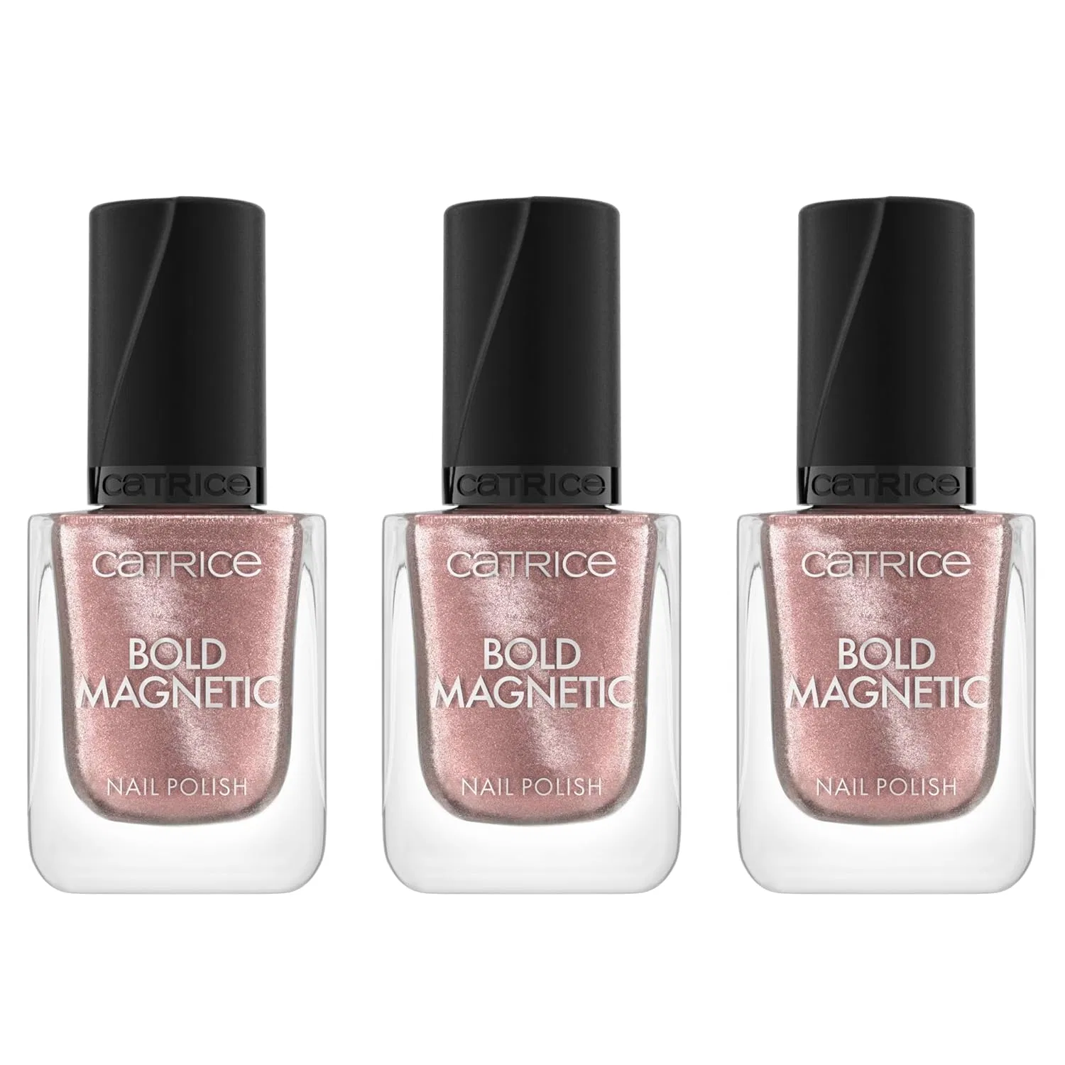Набор из 3 магнитных лаков для ногтей Catrice Bold Magnetic Nail Polish №020, розовый Catrice, 020 Don'T Be So Clingy