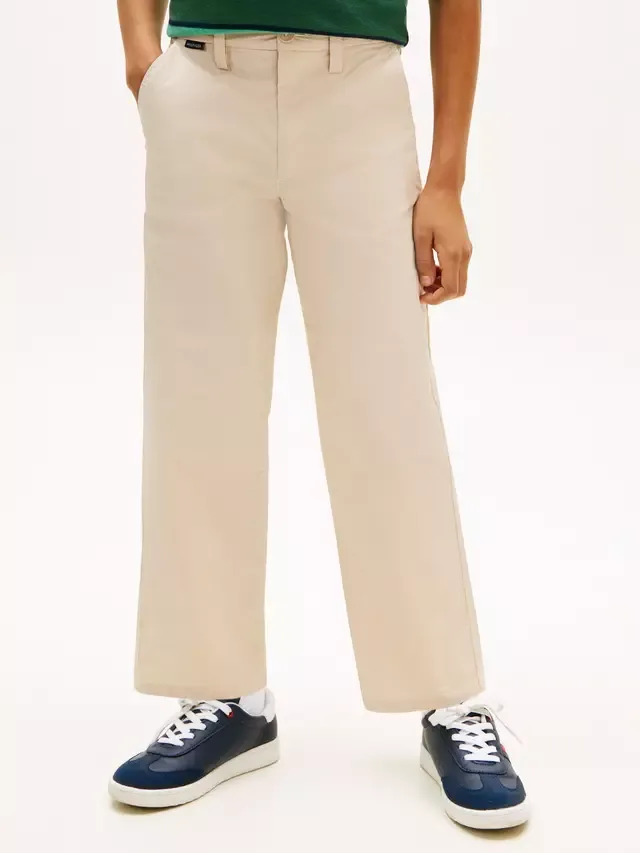 Детские свободные брюки-чиносы, бежевые Tommy Hilfiger