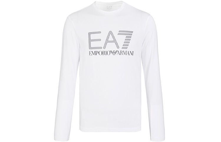 

EMPORIO ARMANI Футболка EA7 мужская белая, Белый, EMPORIO ARMANI Футболка EA7 мужская белая