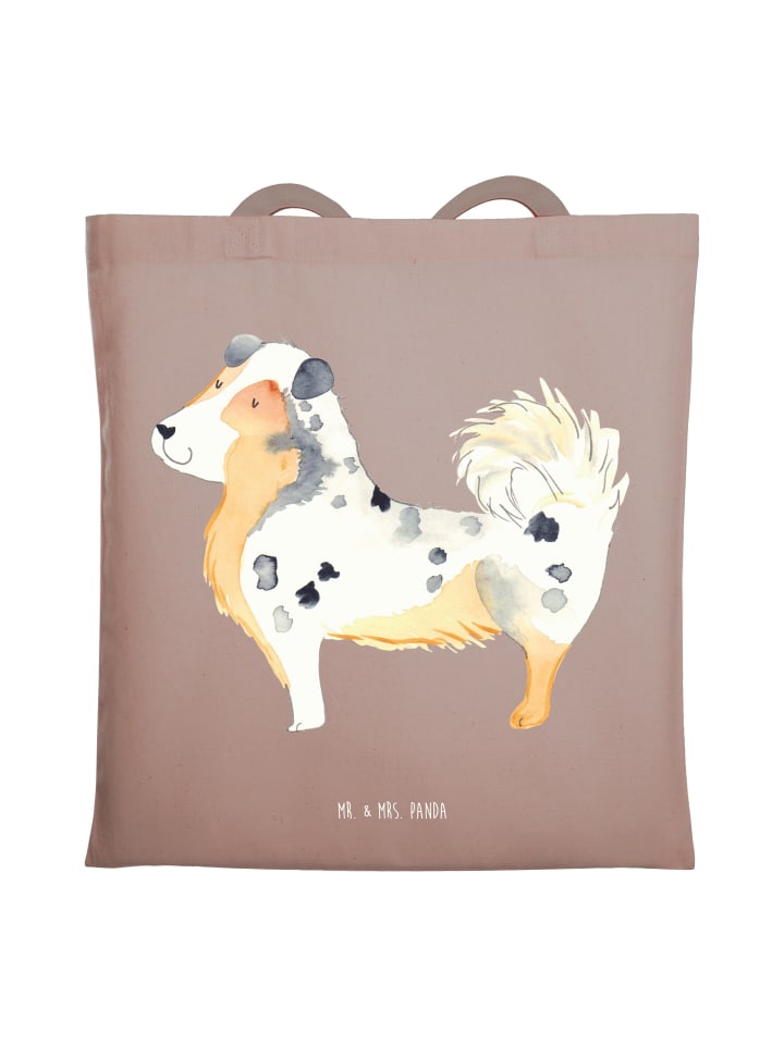 

Сумка Mr. & Mrs. Panda Tragetasche Hund Australien Shepherd ohne Spruch, коричневая пастель