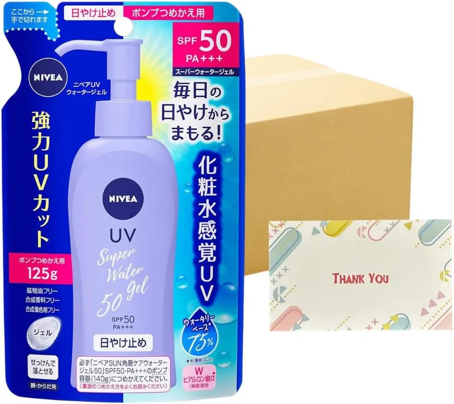 Солнцезащитный гель SPF50 Kao Niva UV Water Gel Refill 125 г Kunutonn