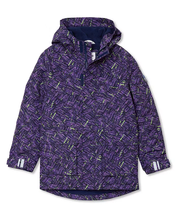 

Детская утепленная зимняя куртка Squall Waterproof Lands' End, фиолетовый
