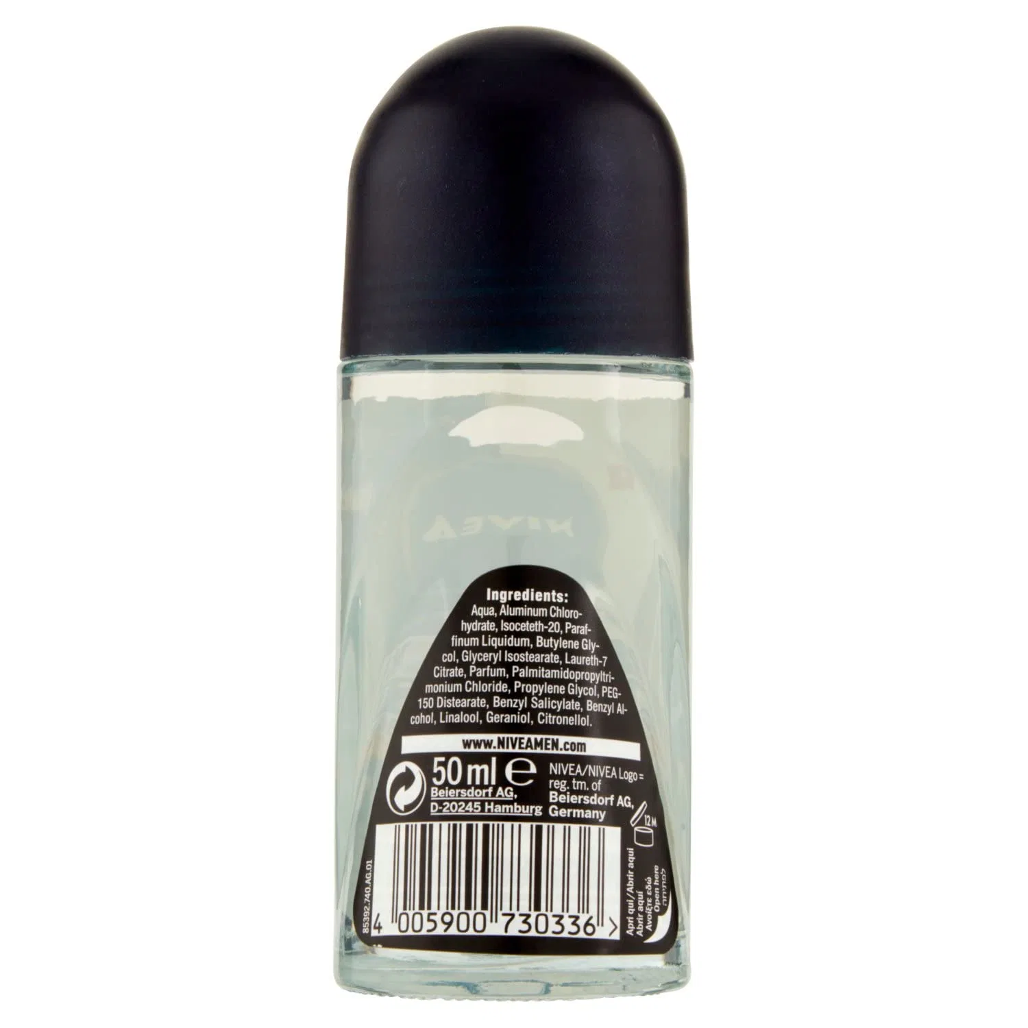 Мужской роликовый дезодорант Nivea Men Black&White Invisible Ultimate Protection, 50 мл Nivea Men — фото 3