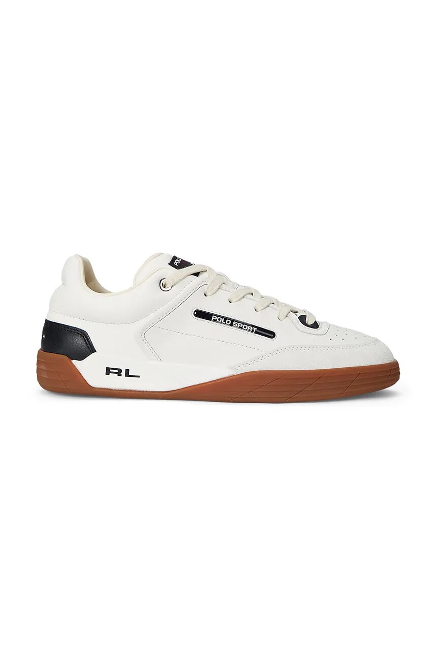 Кроссовки из кожи Ps 150 Polo Ralph Lauren, белый — фото 2