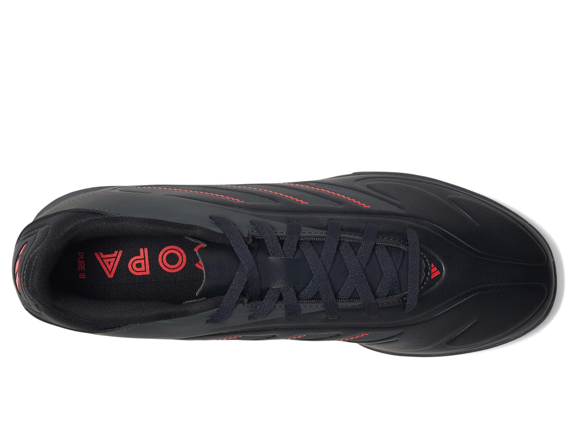 Кроссовки Unisex adidas Copa Pure 3 Club Indoor, цвет Black/Carbon/Lucid Red — фото 2