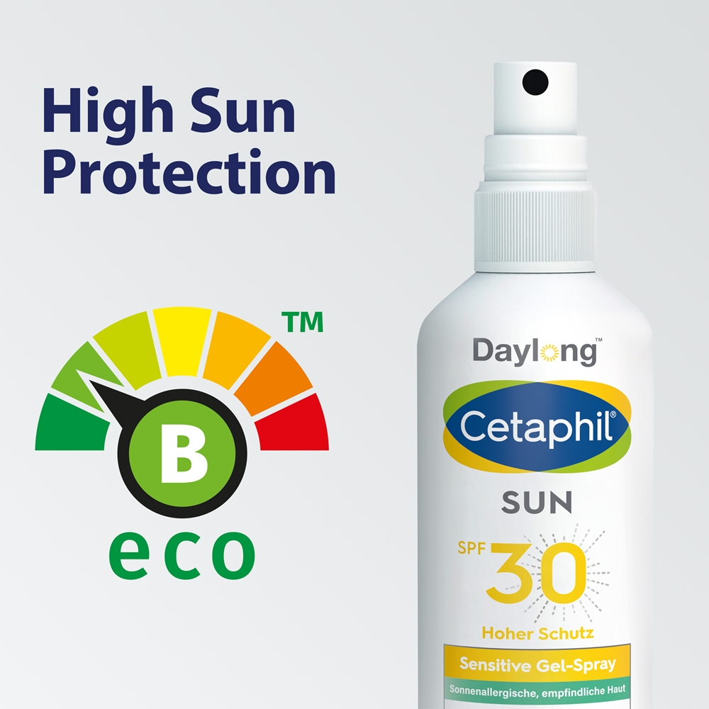 Солнцезащитный гель-спрей Cetaphil Sun Sensitive для чувствительной кожи Daylong, spf 30 150 мл — фото 3