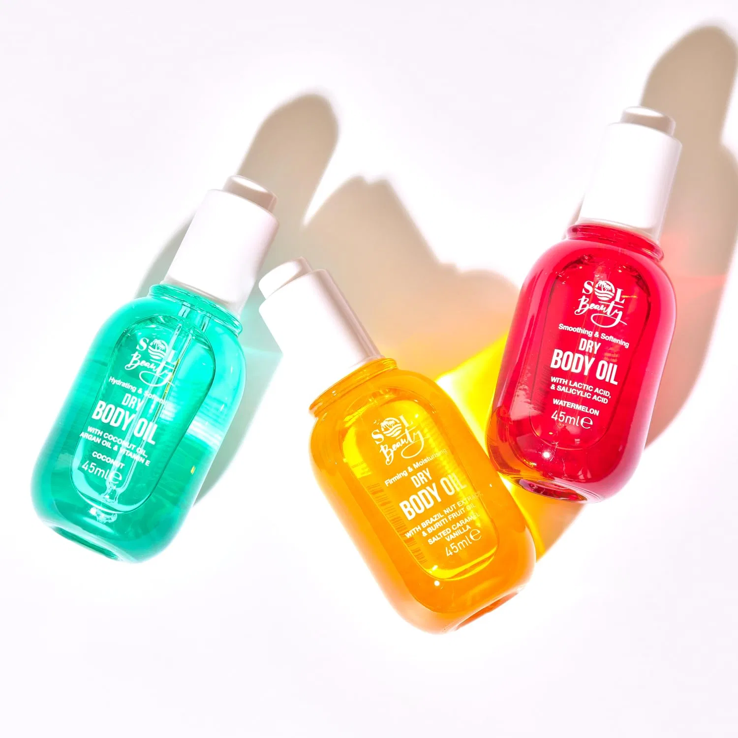Сухое масло для тела Sol Beauty с ароматом карамели и ванили, 45 мл, 2 шт. Sol Beauty — фото 3