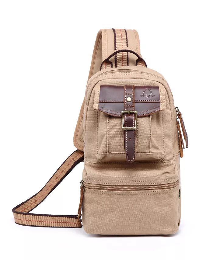 

Сумка-слинг Turtle Ridge Canvas TSD BRAND, коричневый/бежевый