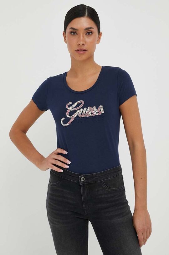 

Футболка Guess, темно-синий