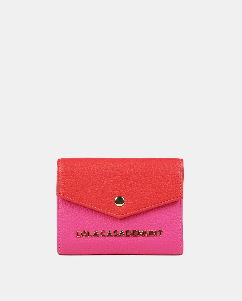 

Кошелек с двухцветным эффектом кожи Lola Casademunt, розовый