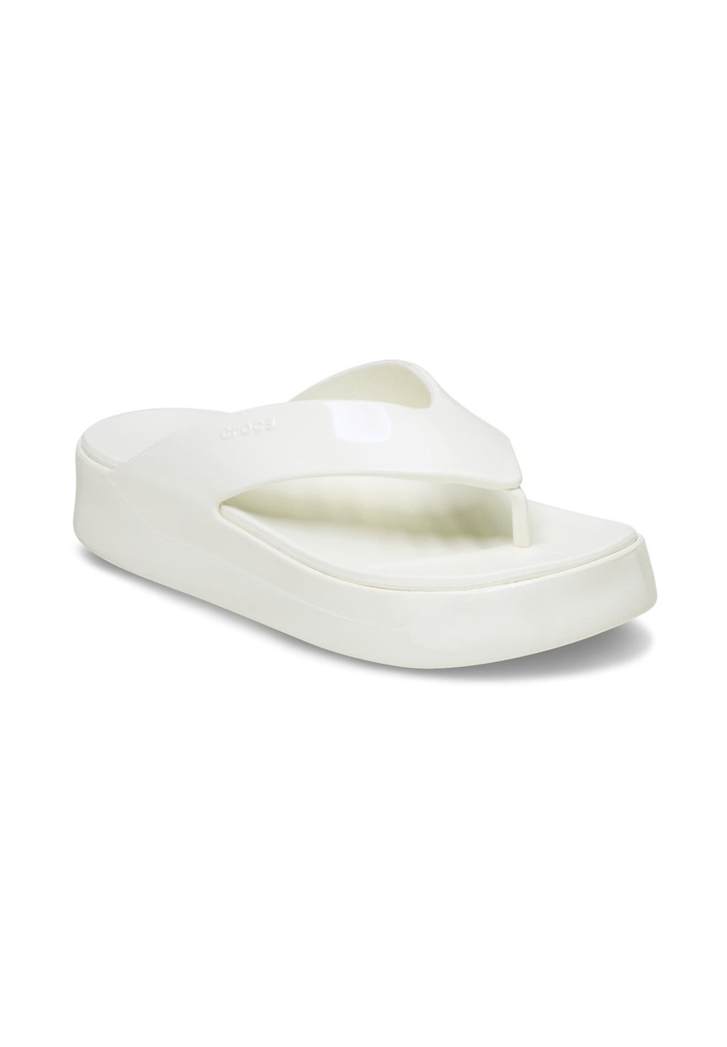 Сандалии GETAWAY PLATFORM PATENT FLIP Crocs, белый — фото 2