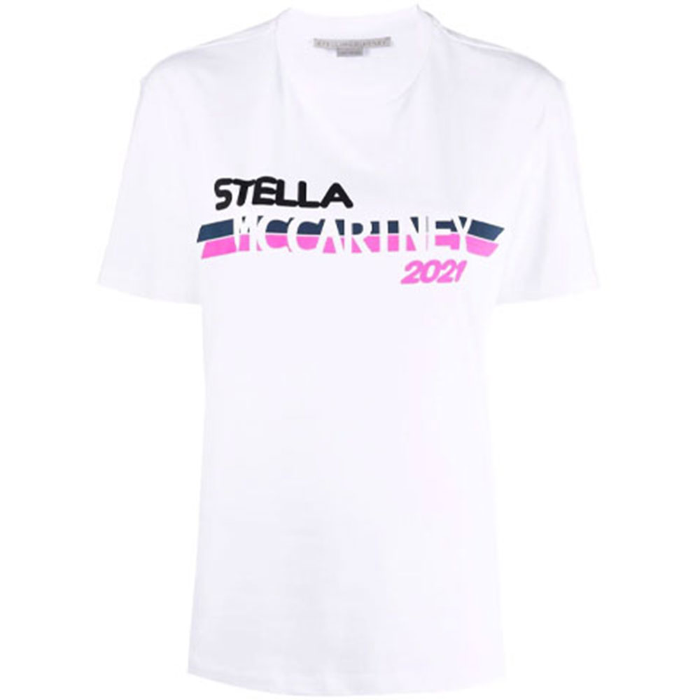 

Stella McCartney Футболка с удлиненными плечами женская white, Белый, Stella McCartney Футболка с удлиненными плечами женская white