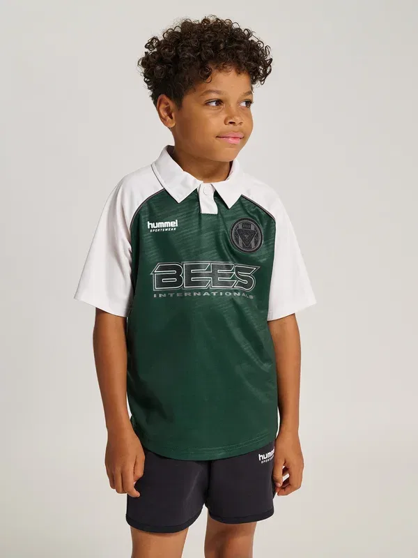 Футболка Tiger soccer s/s club wear Hummel, цвет июньский жук — фото 2