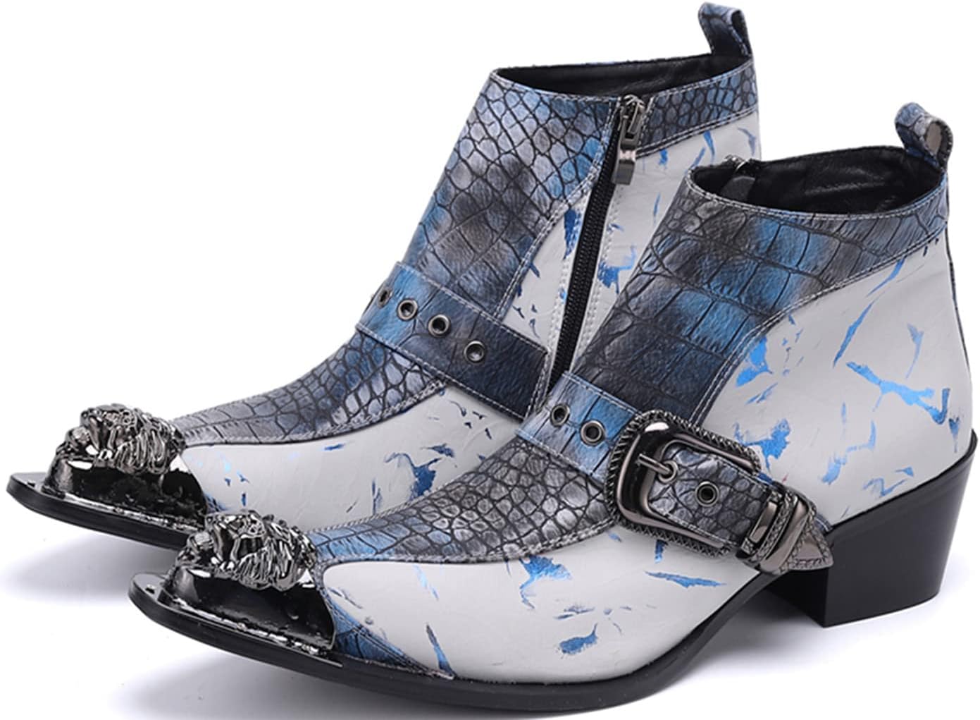 

Ботинки Chelsea Santimon Mens для мужчин, повседневные и праздничные, с металлическим носком, серый