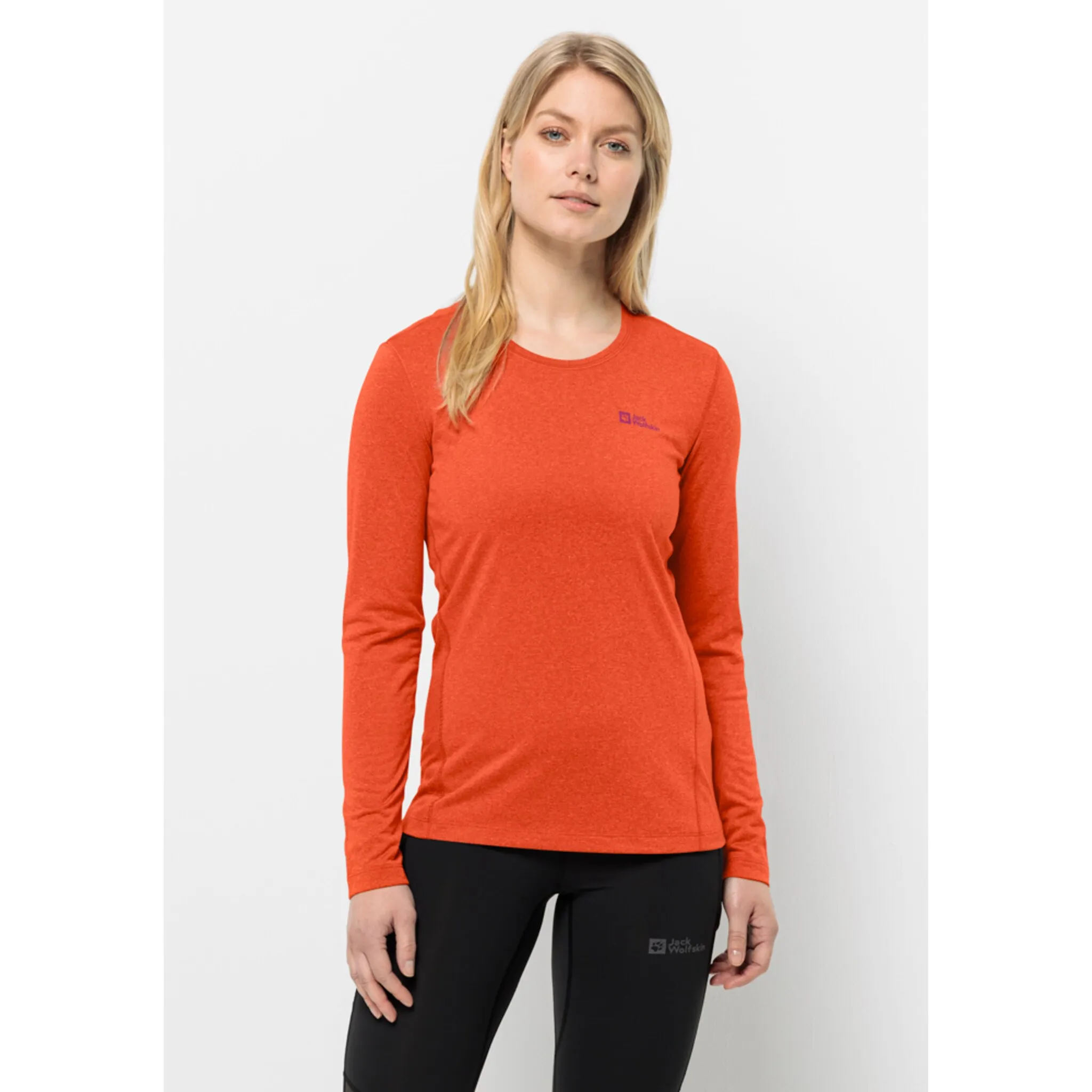 

Свитер с круглым вырезом Jack Wolfskin "SKY THERMAL L/S W", оранжевый