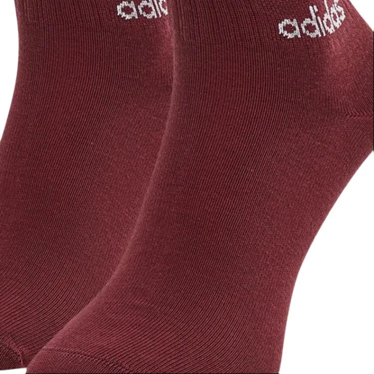 Носки унисекс, набор из 3 пар Adidas Originals, 3 Pack (White+Purple Pink+Dark Red) — фото 4