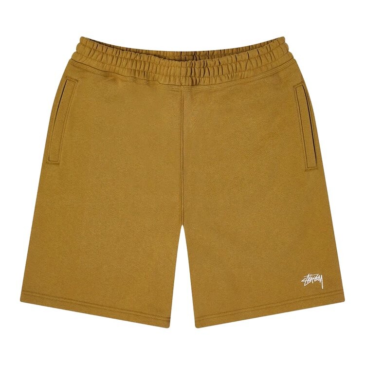 

Шорты Stussy Stock Logo Short, оливковый