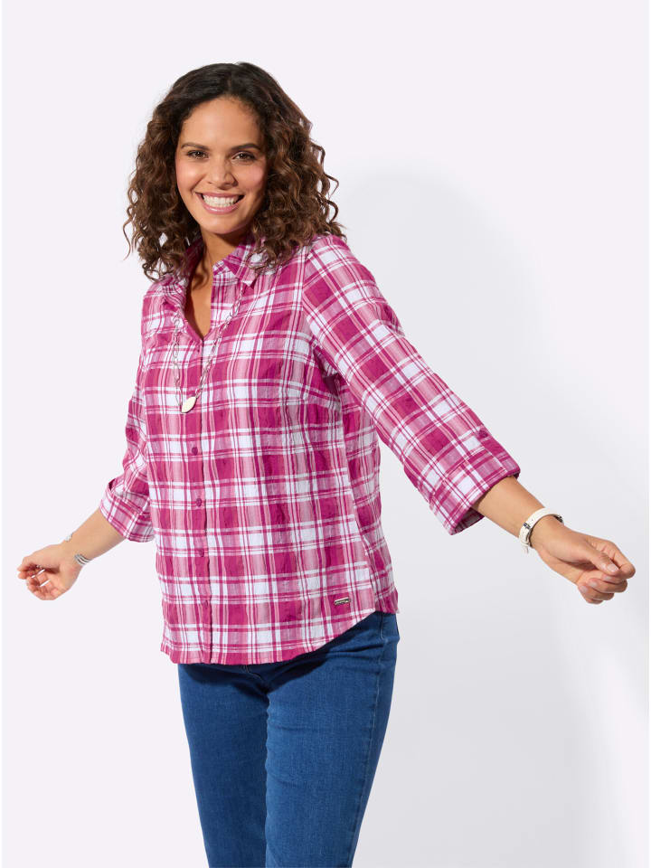 

Клетчатая блузка пурпурного и белого цветов WITT WEIDEN