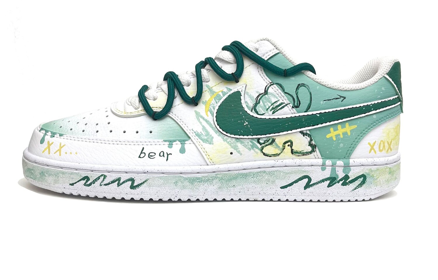 

Женские кроссовки для скейтбординга Nike Court Vision 1, Fresh yellow-green