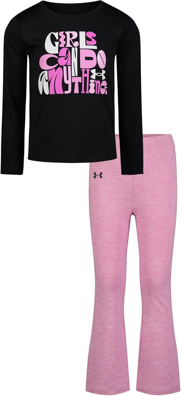 Детский спортивный комплект из леггинсов и футболки Under Armour, Yoga Black