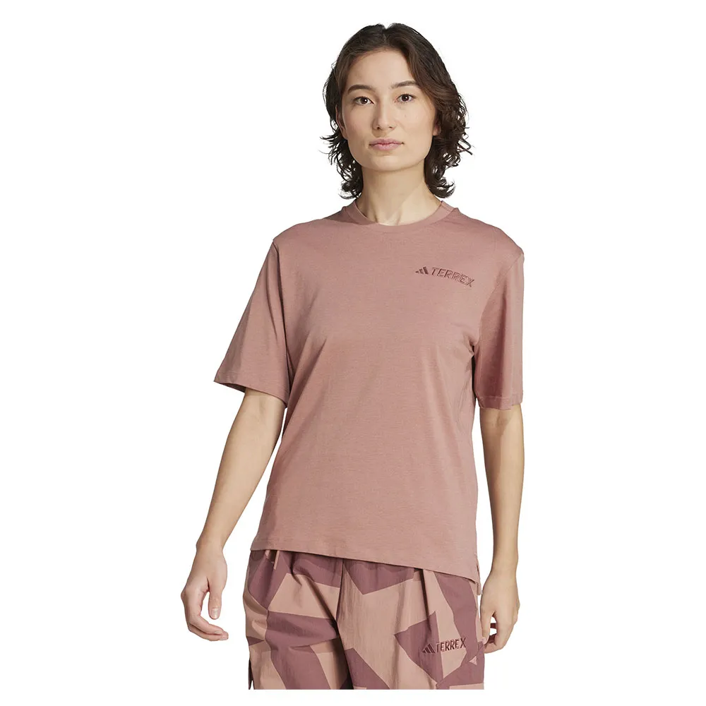 

Футболка с коротким рукавом adidas Terrex Xploric Logo, розовый