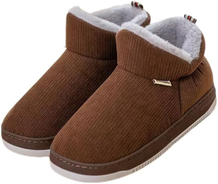 

Зимние ботинки Bridge Cutters для женщин и мужчин, вельветовые снегоступы, толстая подошва, мягкие и пушистые ботинки, уютные тапочки, обувь с толстой подошвой, кроссовки для прогулок на открытом воздухе, походные и туристические ботинки, коричн...