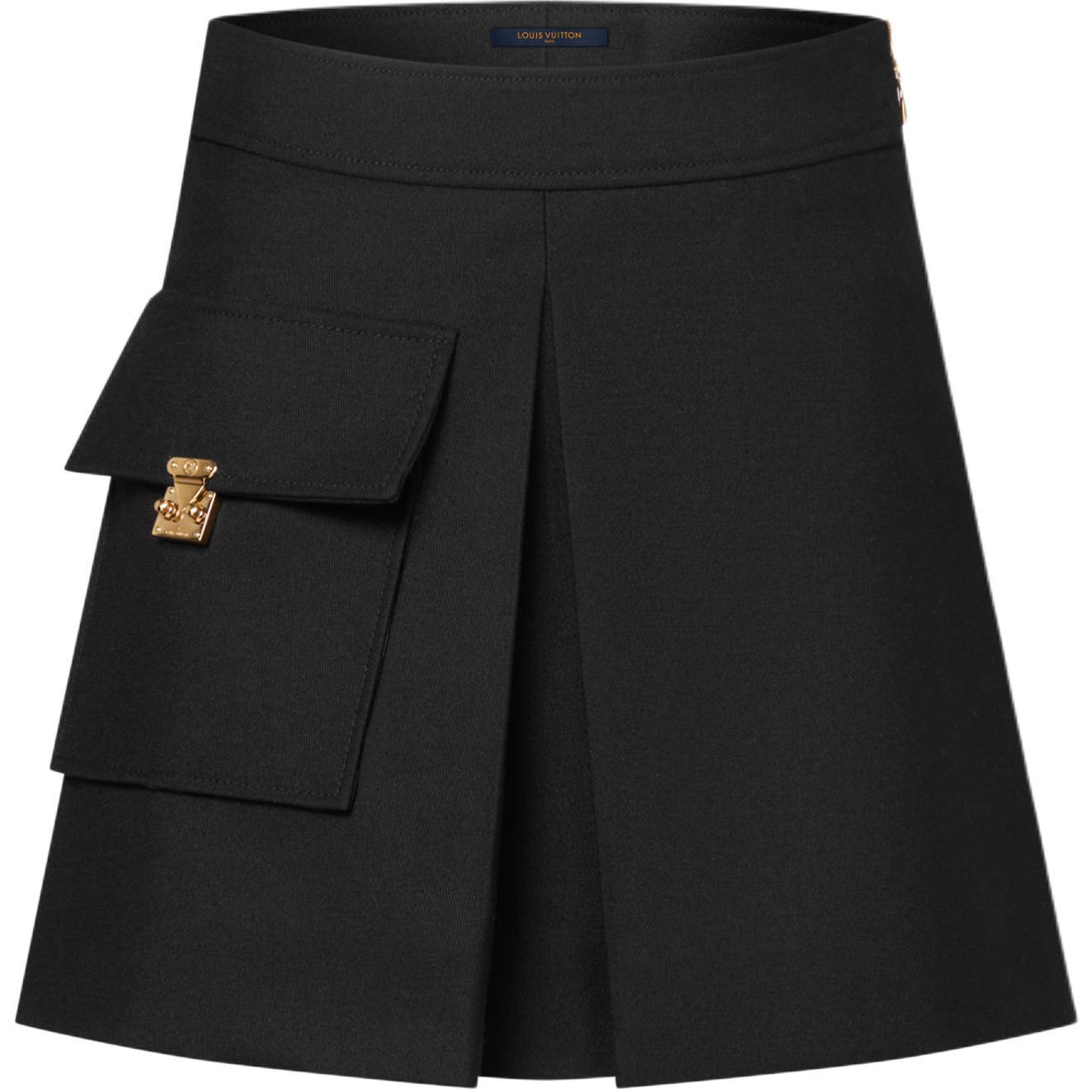 

SS26 Повседневные короткие юбки женские LOUIS VUITTON, черный